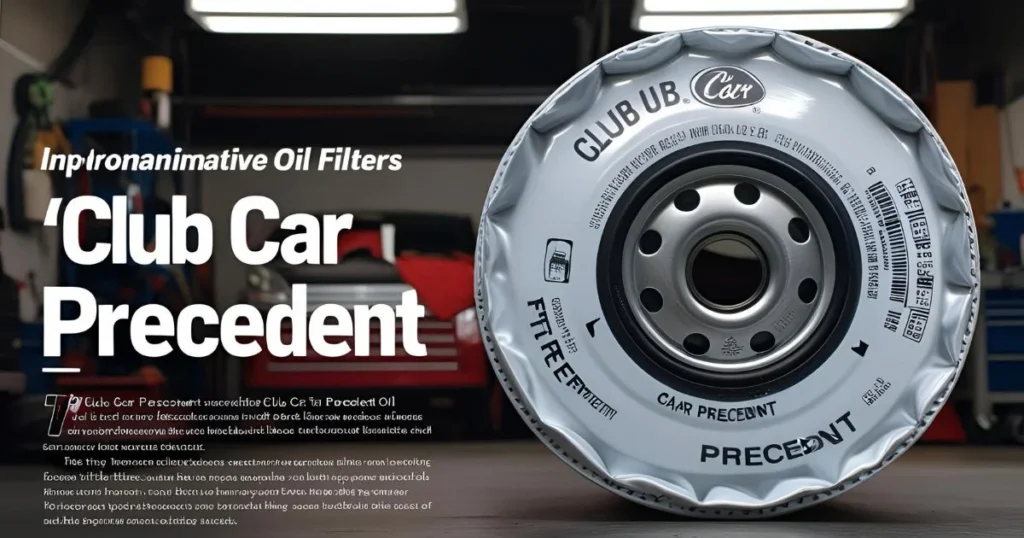 club car precedent oil filter