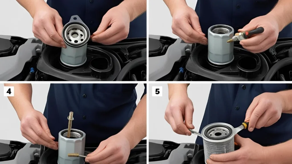 how to take off an oil filter